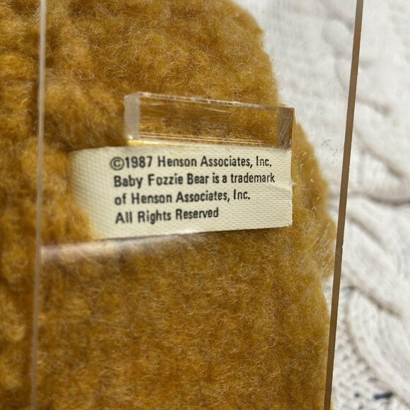 1987/88 Muppets Fozzie Bear Christmas Plush Stuffed Animal 7" McDonalds Tag - Picture 11 of 13